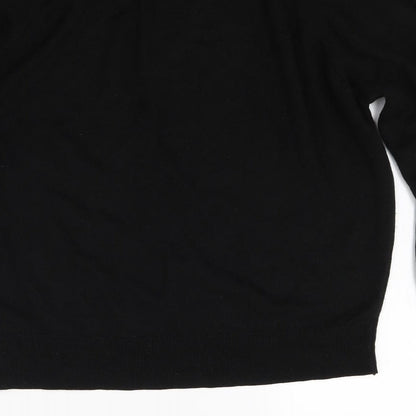 Littlewoods Mens Black  Knit Pullover Jumper Size M