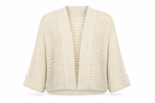 Wallis Womens Beige  Knit Wrap Jumper Size M