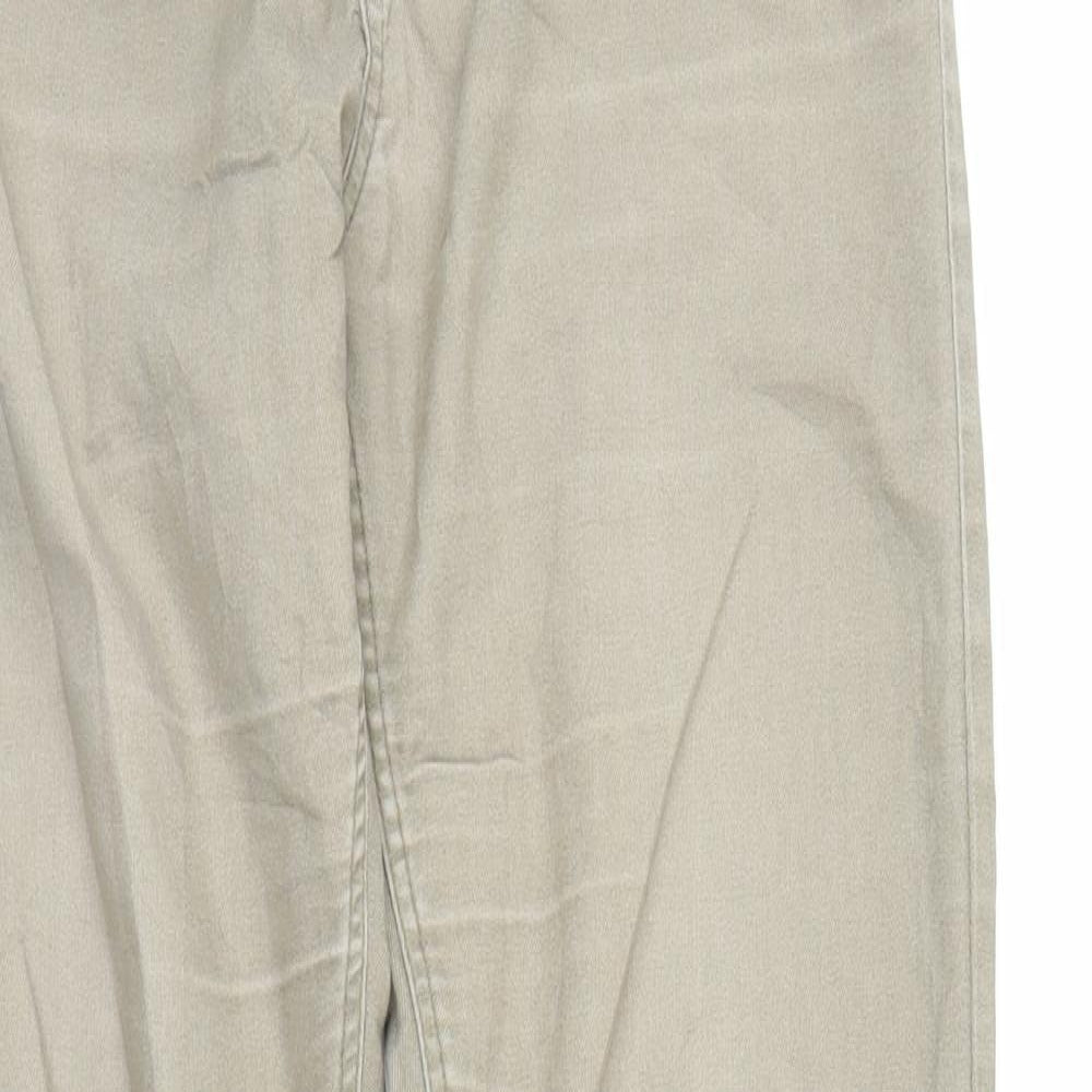 Womens UK Size 8 H&M Regular Fit Skinny Beige Jeans