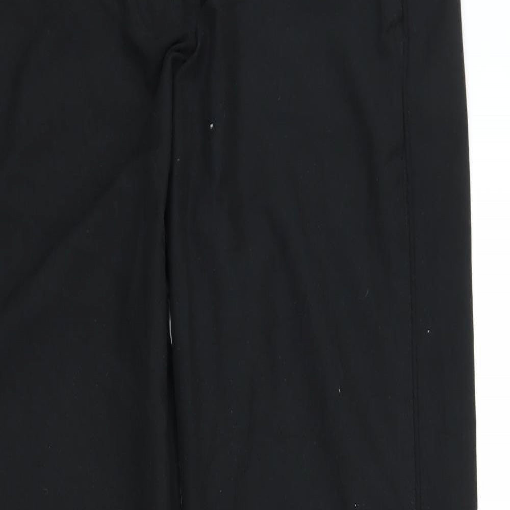 Womens UK Size 14 H&M Regular Fit Windbreaker Black Trousers