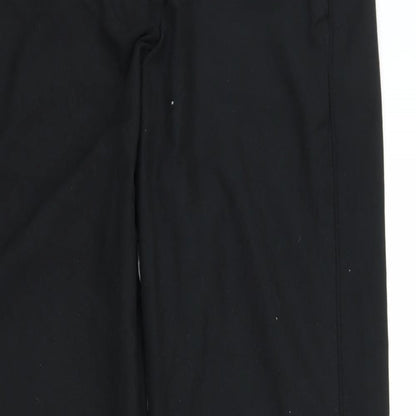 Womens UK Size 14 H&M Regular Fit Windbreaker Black Trousers