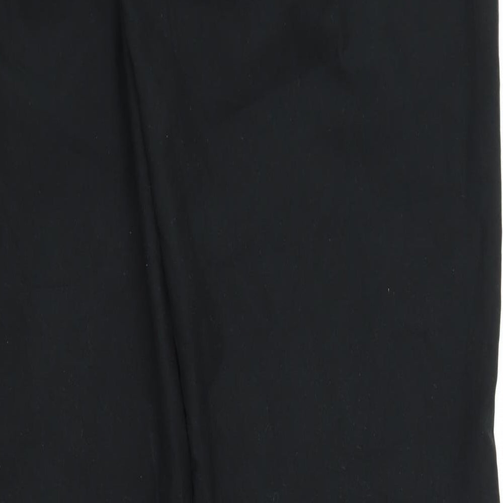 Womens UK Size 14 H&M Regular Fit Windbreaker Black Trousers