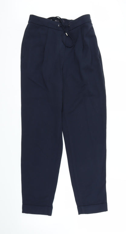 M&S Womens Blue   Capri Trousers Size 6 L27 in