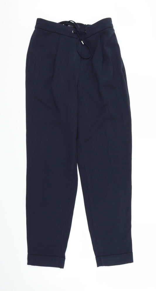 M&S Womens Blue   Capri Trousers Size 6 L27 in
