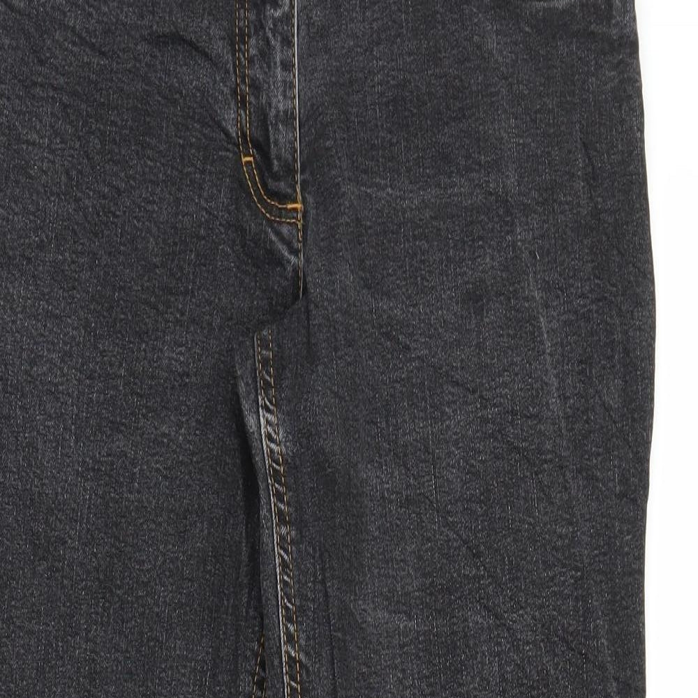 John Boner Mens Black  Denim Straight Jeans Size 29 in L26 in