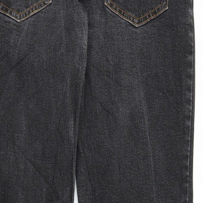 John Boner Mens Black  Denim Straight Jeans Size 29 in L26 in