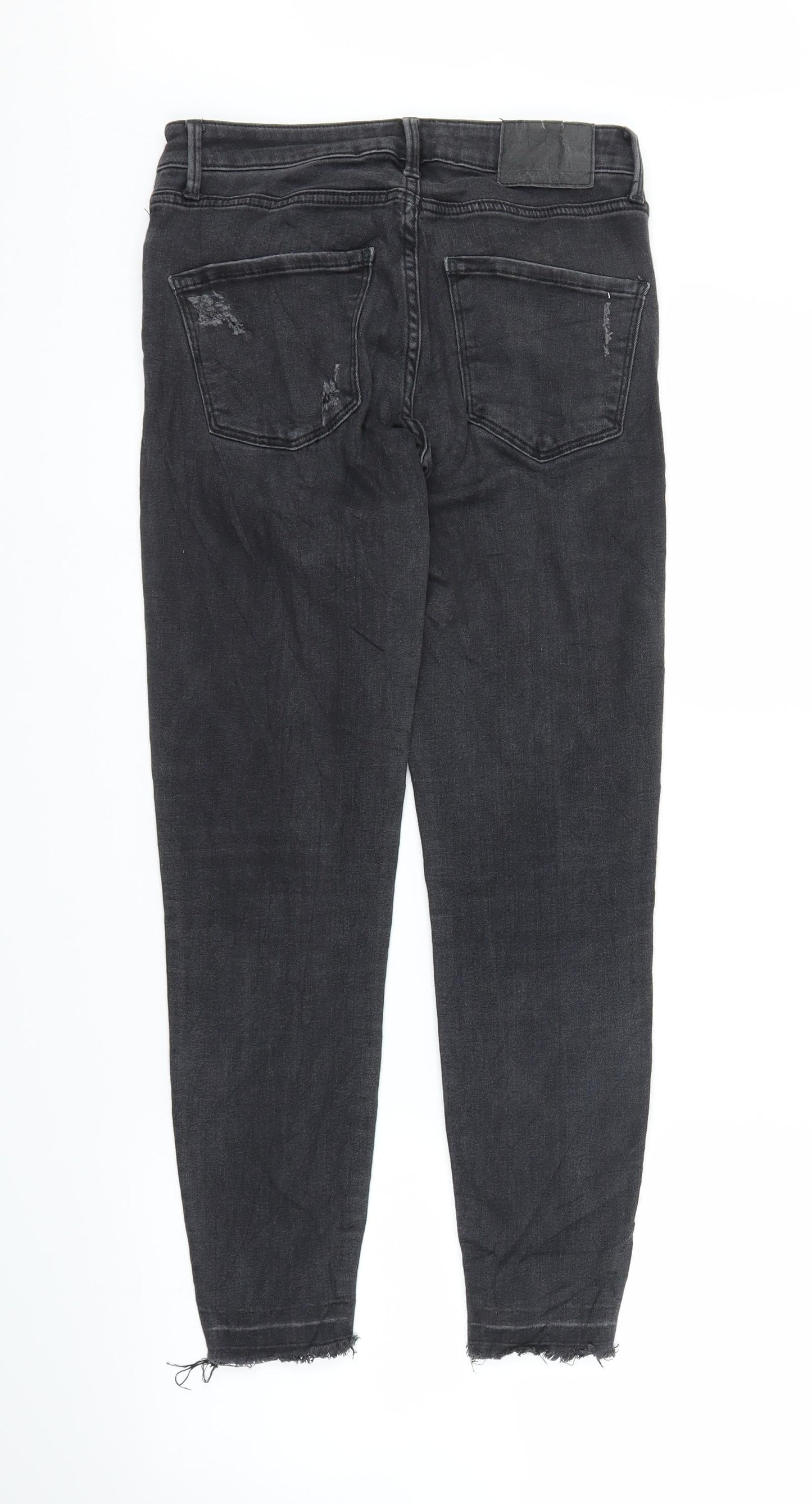 Zara Womens Black  Denim Skinny Jeans Size 8 L23 in