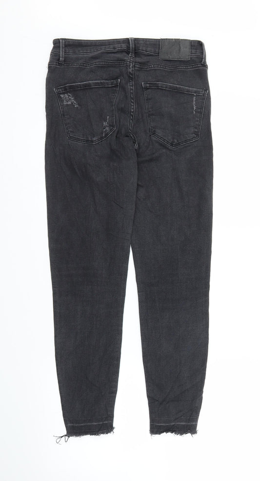 Zara Womens Black  Denim Skinny Jeans Size 8 L23 in