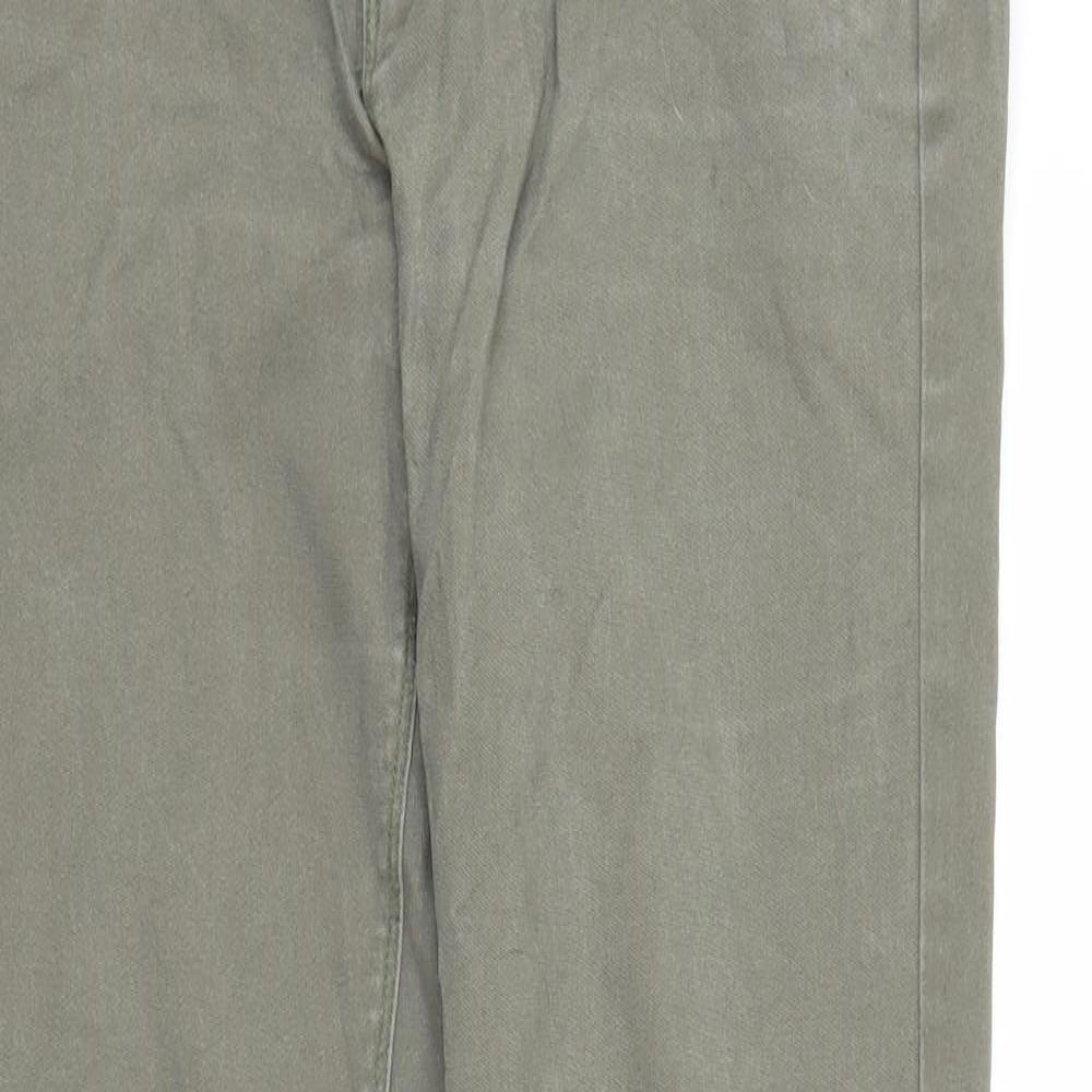Warehouse Utility Womens Green  Denim Skinny Jeans Size 10 L27 in