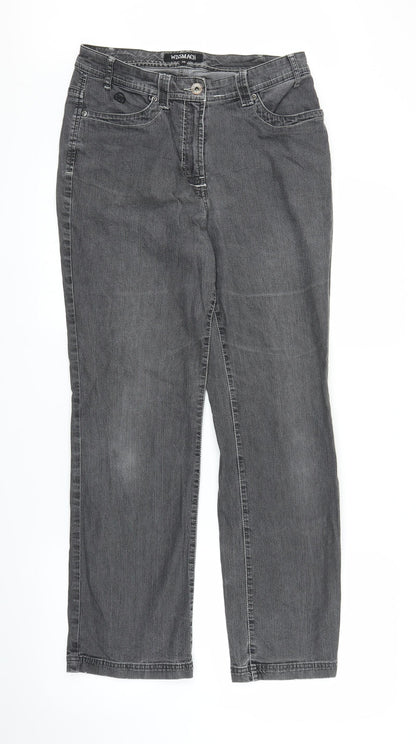 Missmatch Womens Grey  Denim Straight Jeans Size 10 L28 in