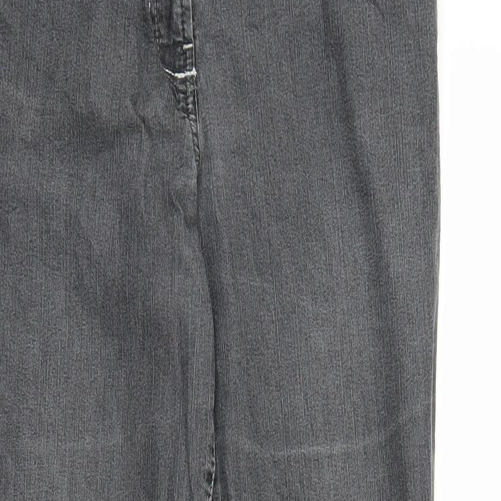 Missmatch Womens Grey  Denim Straight Jeans Size 10 L28 in