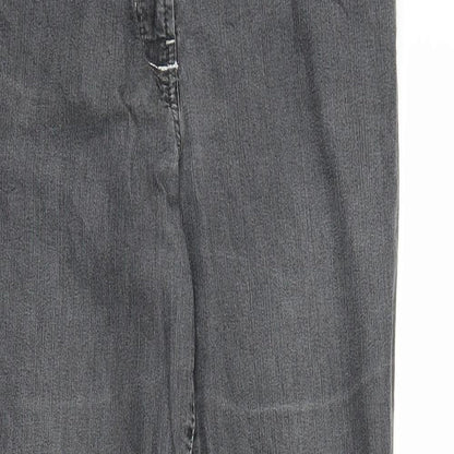 Missmatch Womens Grey  Denim Straight Jeans Size 10 L28 in