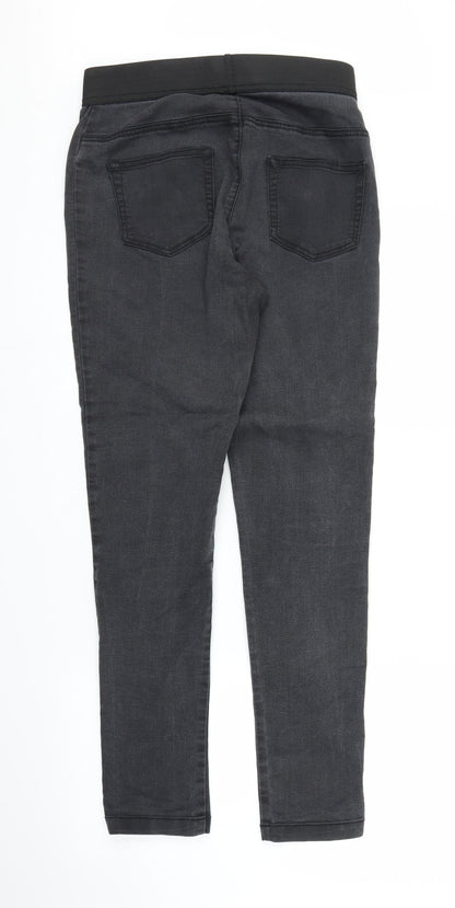 M&S Womens Black  Denim Skinny Jeans Size 10 L28 in