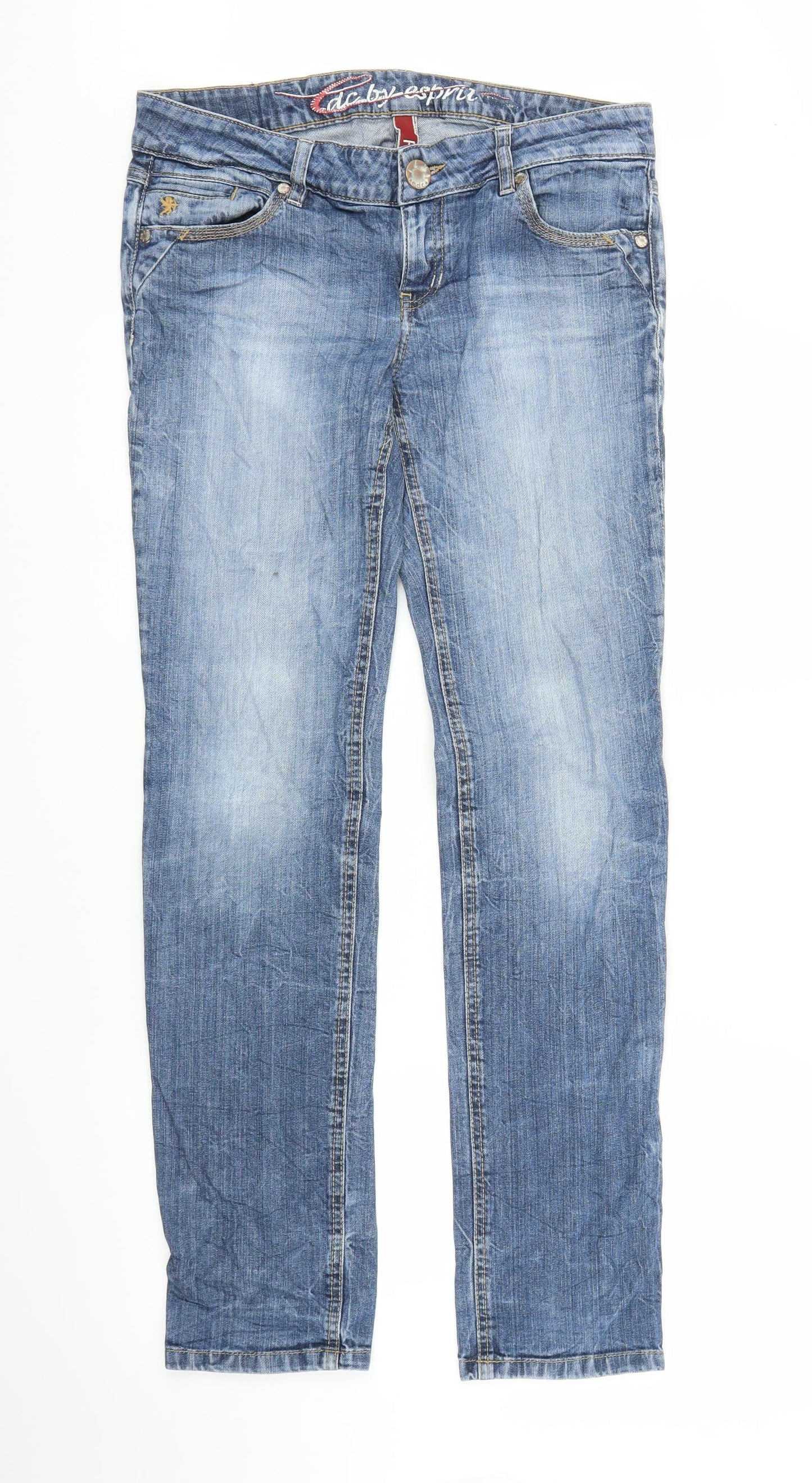 FIVE Mens Blue  Denim Straight Jeans Size 32 in L31 in