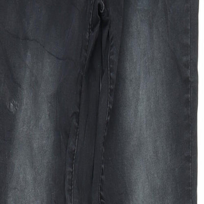 Madonna Womens Black  Denim Jegging Jeans Size M L30 in