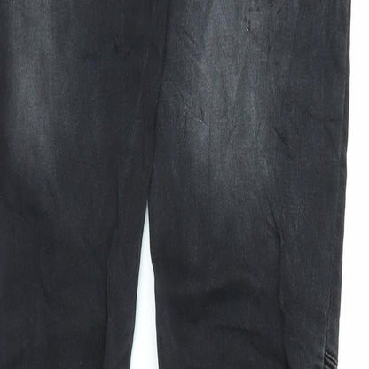 Madonna Womens Black  Denim Jegging Jeans Size M L30 in
