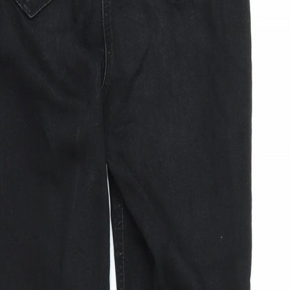 Womens UK Size 12 Papaya Regular Fit Skinny Black Jeans