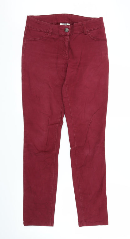 Womens UK Size 10 Blue Motion Regular Fit Chino Purple Trousers