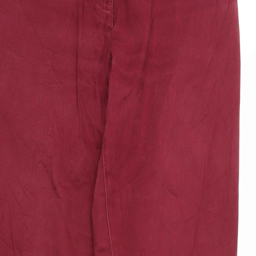 Womens UK Size 10 Blue Motion Regular Fit Chino Purple Trousers
