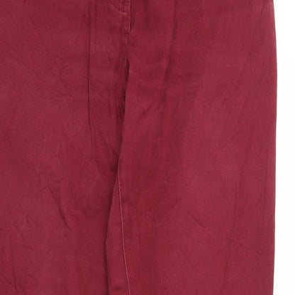 Womens UK Size 10 Blue Motion Regular Fit Chino Purple Trousers
