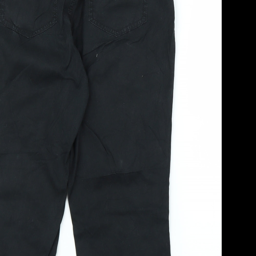 Sady Womens Black   Capri Trousers Size L L21 in