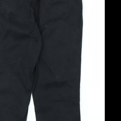 Sady Womens Black   Capri Trousers Size L L21 in