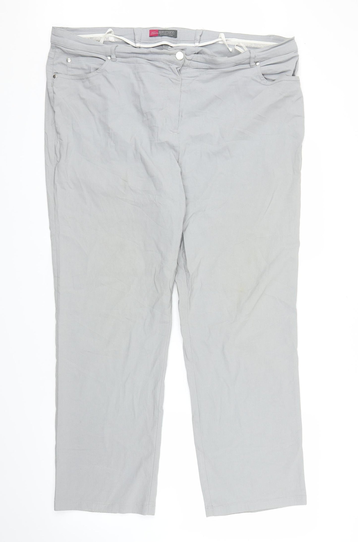 Stehmann Womens Grey   Capri Trousers Size XL L27 in