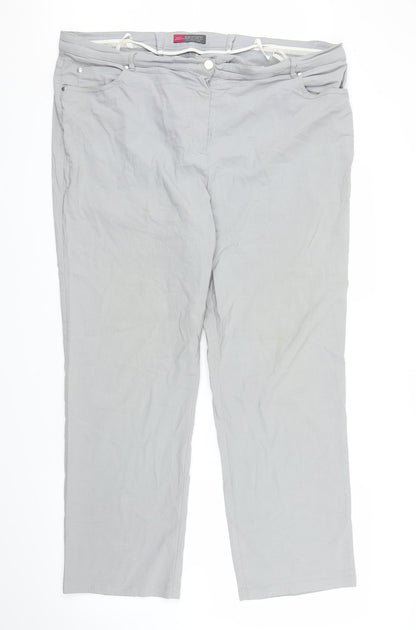 Stehmann Womens Grey   Capri Trousers Size XL L27 in