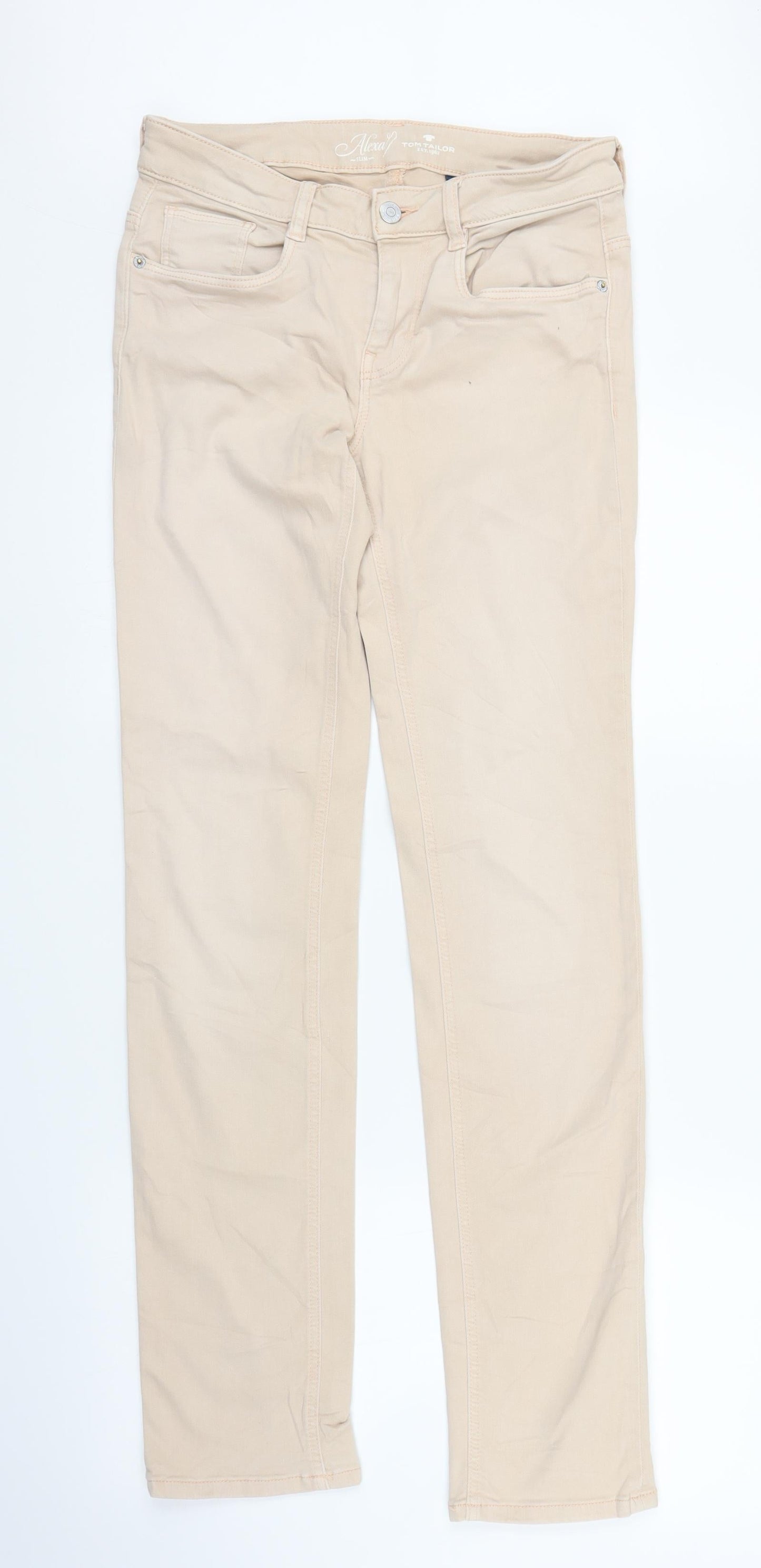 Mens UK Size 27 in TOM TAILOR Slim Fit Straight Pink Jeans