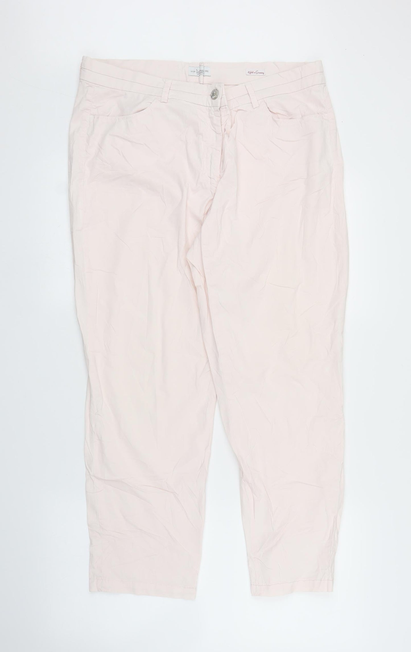 Vanilia Womens Pink   Trousers  Size M L24 in