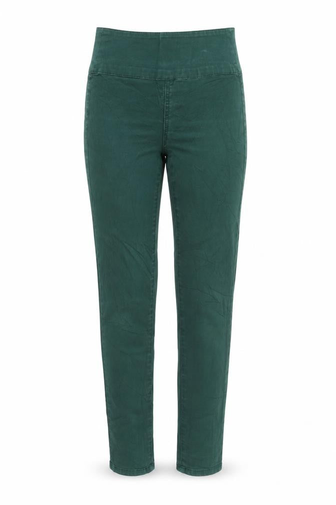 Womens UK Size XS Pieces Regular Fit Chino Green Trousers