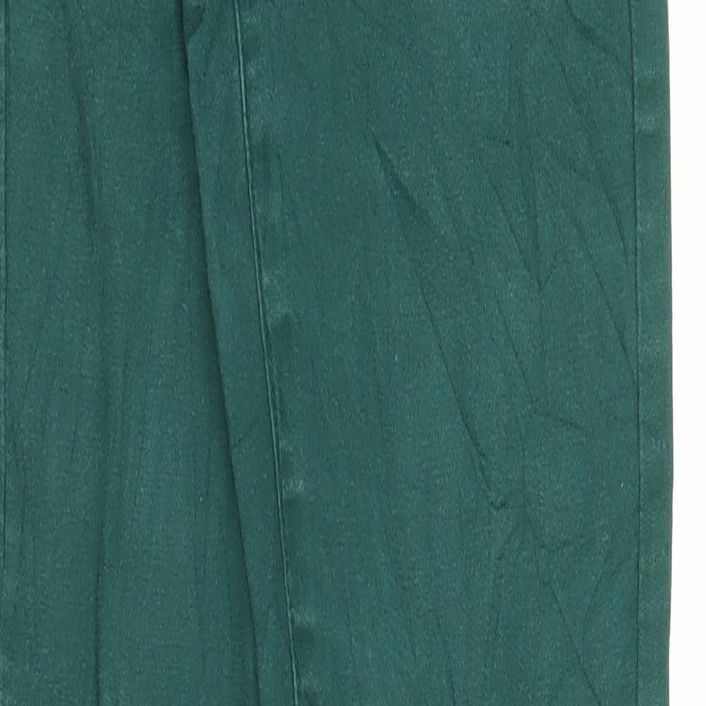 Womens UK Size XS Pieces Regular Fit Chino Green Trousers
