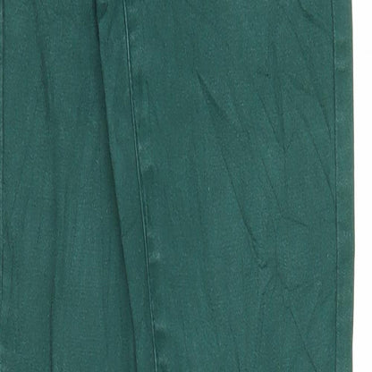 Womens UK Size XS Pieces Regular Fit Chino Green Trousers