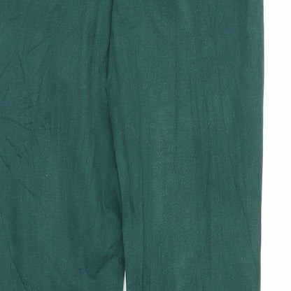 Womens UK Size XS Pieces Regular Fit Chino Green Trousers