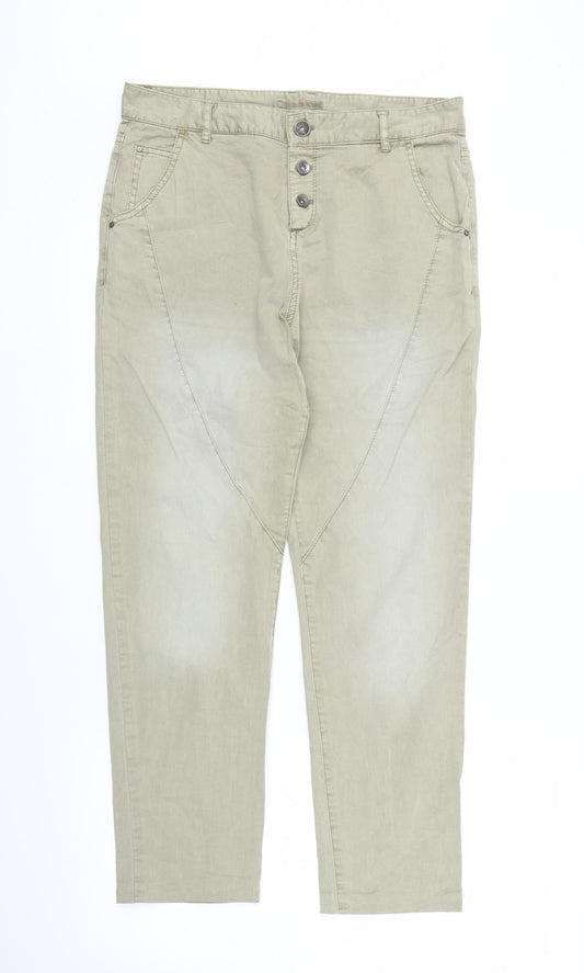 Espirit Womens Beige   Carpenter Trousers Size 10 L25 in