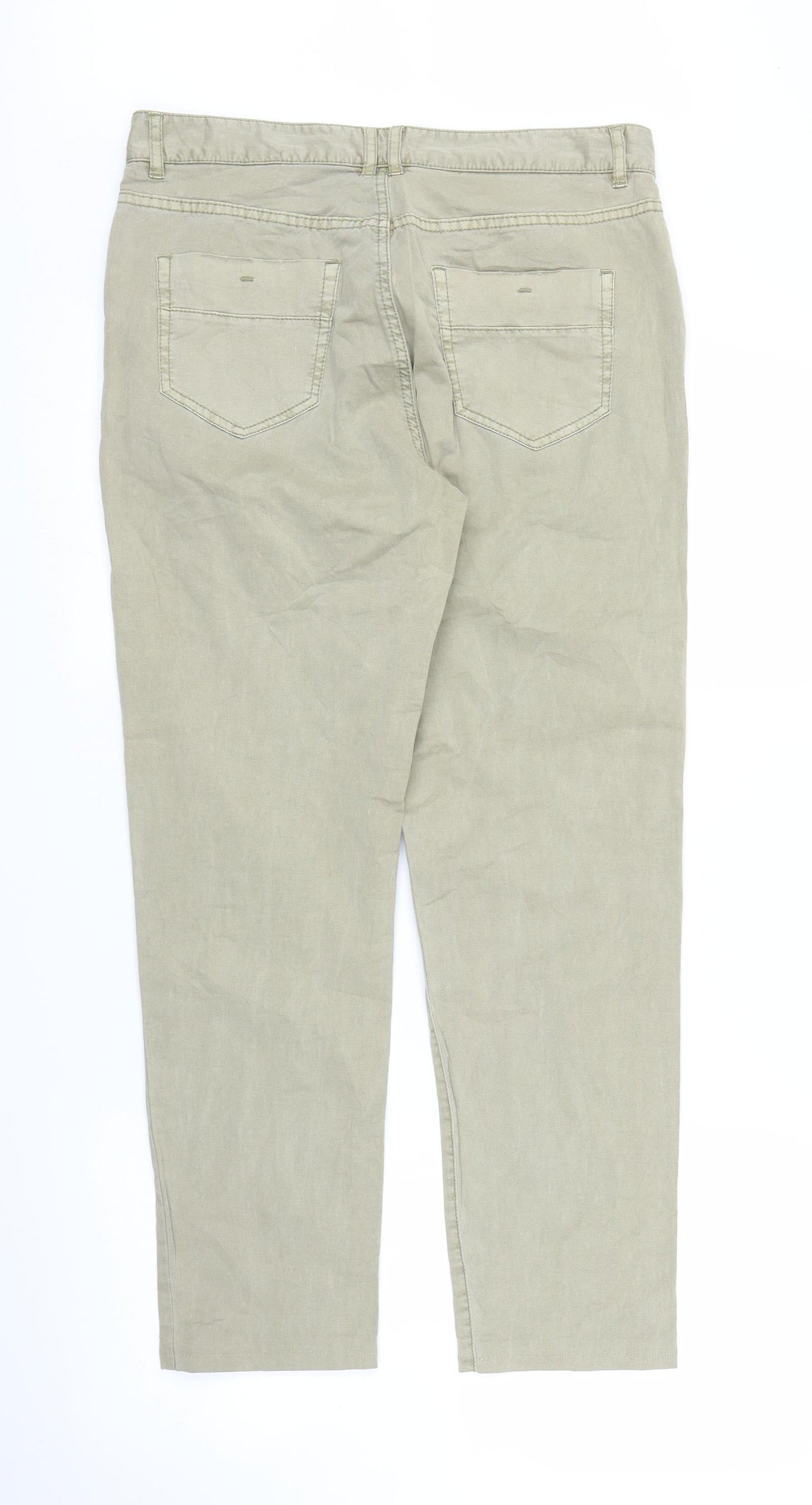 Espirit Womens Beige   Carpenter Trousers Size 10 L25 in