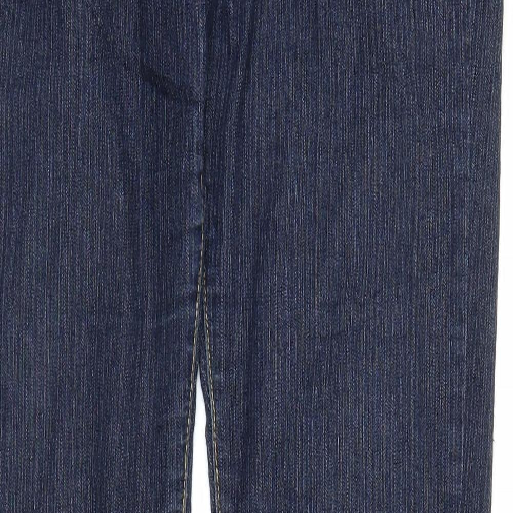 Koe Womens Blue  Denim Straight Jeans Size L L29.5 in
