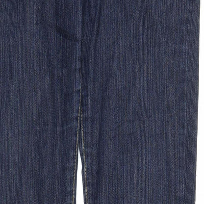 Koe Womens Blue  Denim Straight Jeans Size L L29.5 in