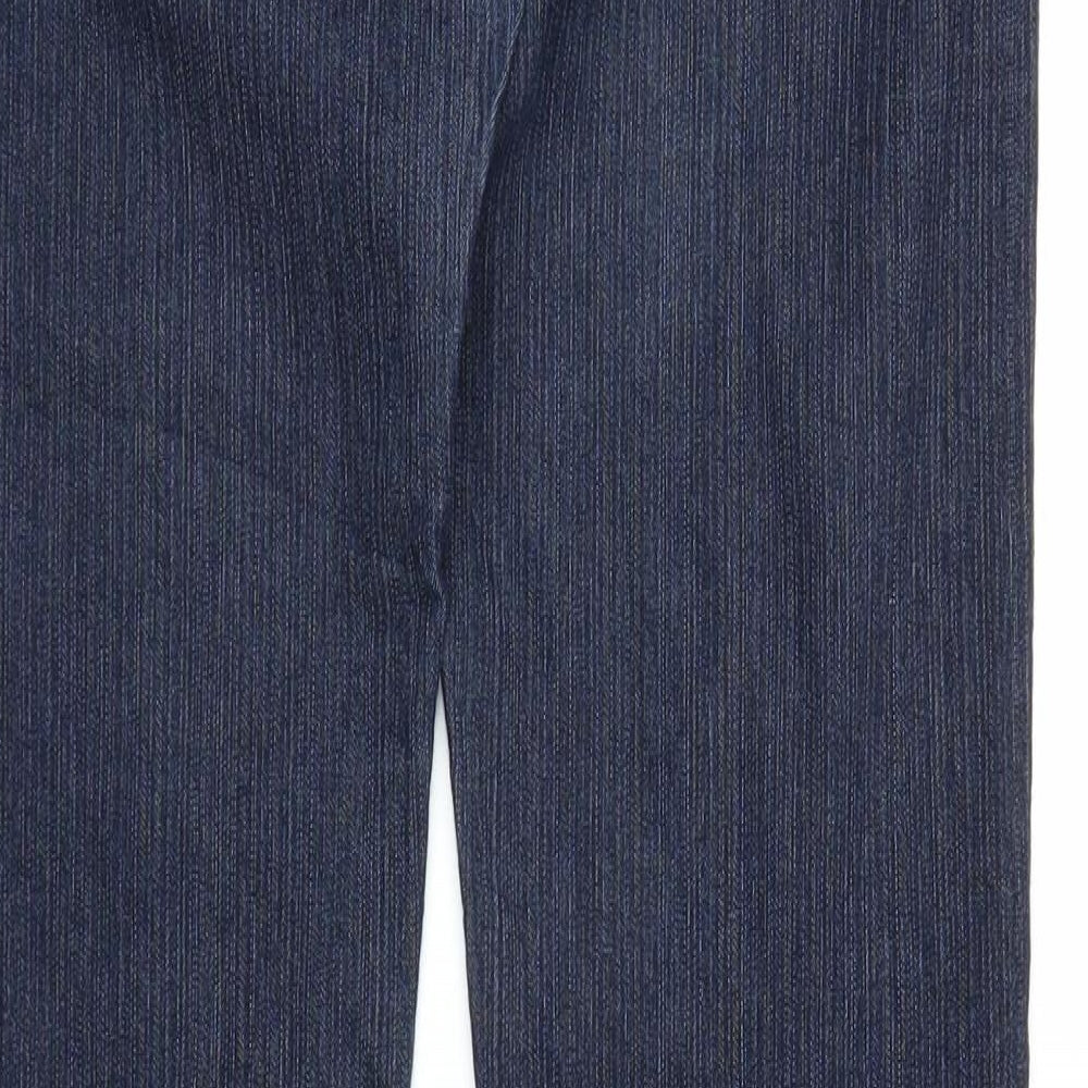 Koe Womens Blue  Denim Straight Jeans Size L L29.5 in