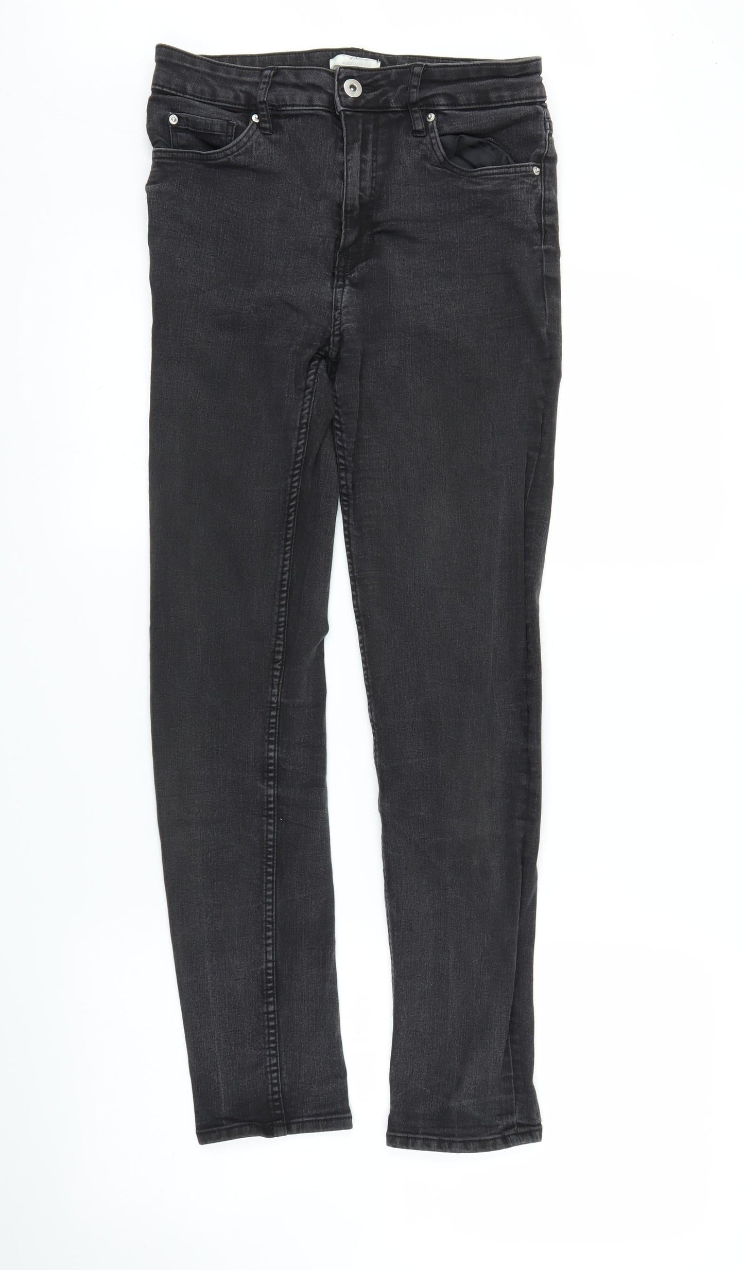 Womens UK Size 8 H&M Regular Fit Skinny Black Jeans