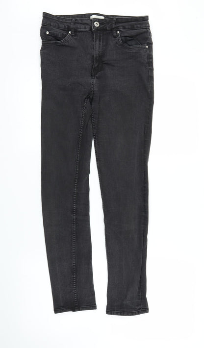 Womens UK Size 8 H&M Regular Fit Skinny Black Jeans