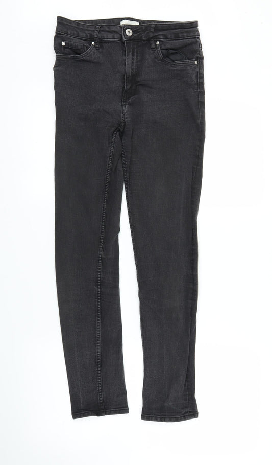 Womens UK Size 8 H&M Regular Fit Skinny Black Jeans