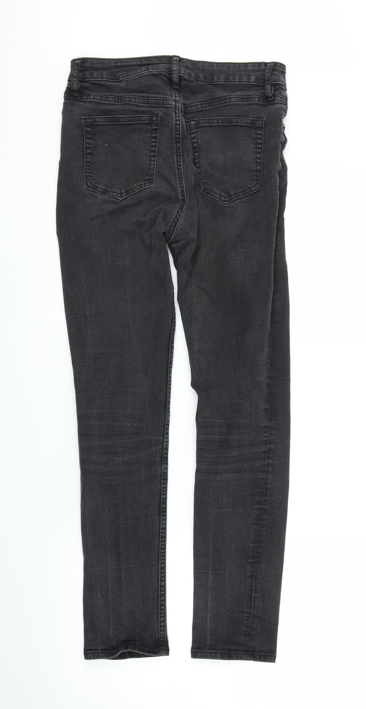Womens UK Size 8 H&M Regular Fit Skinny Black Jeans