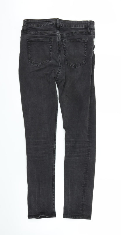 Womens UK Size 8 H&M Regular Fit Skinny Black Jeans