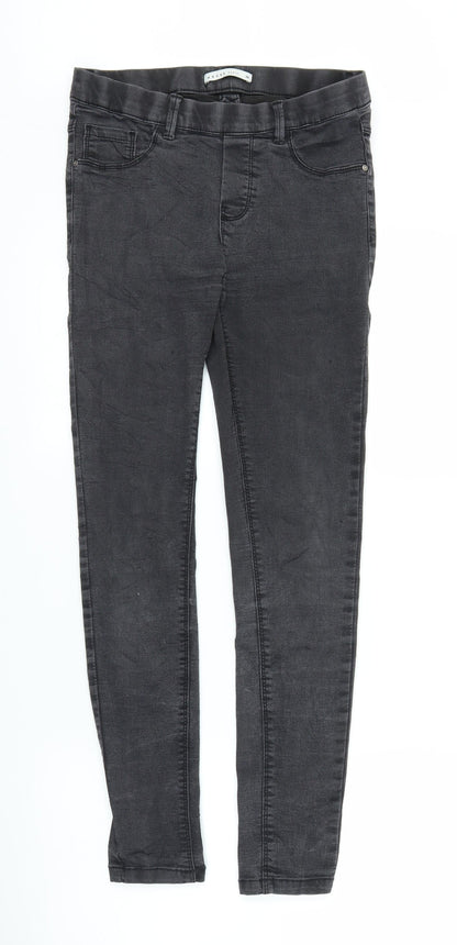 Womens UK Size 8 House Regular Fit Jegging Black Trousers