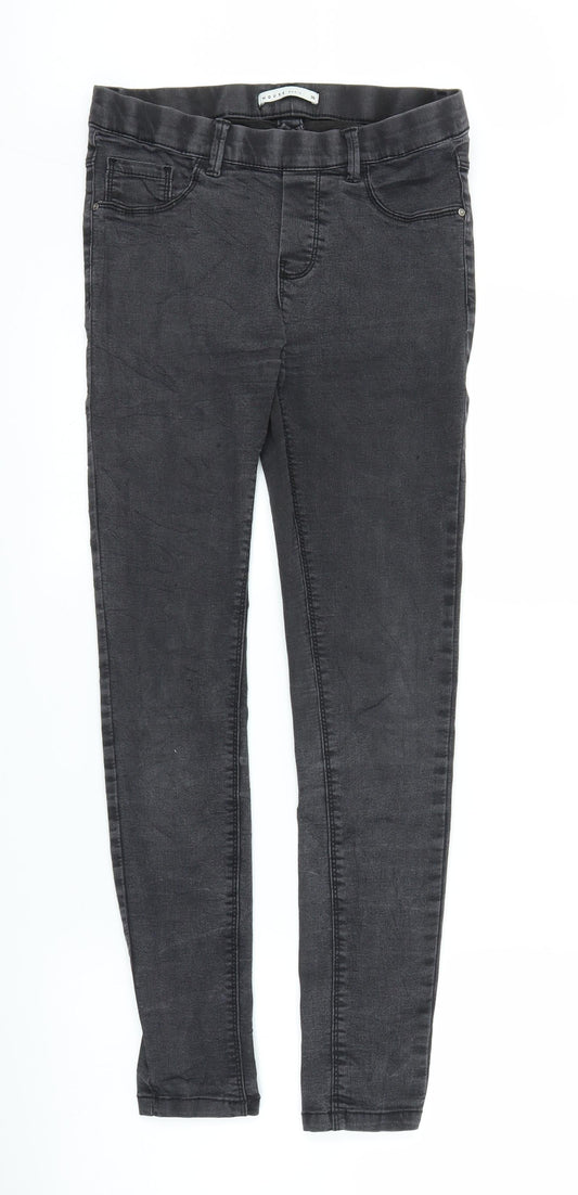 Womens UK Size 8 House Regular Fit Jegging Black Trousers