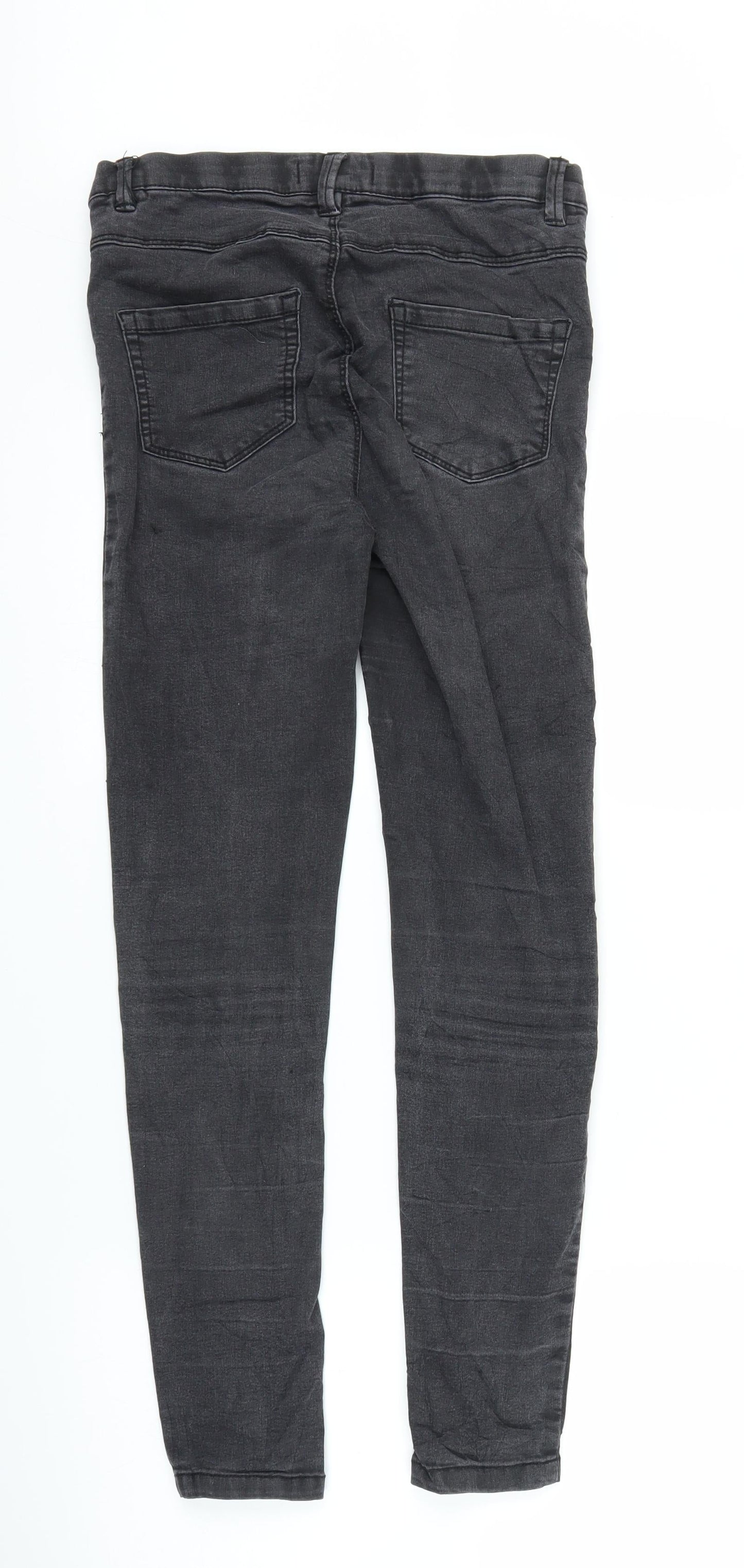 Womens UK Size 8 House Regular Fit Jegging Black Trousers