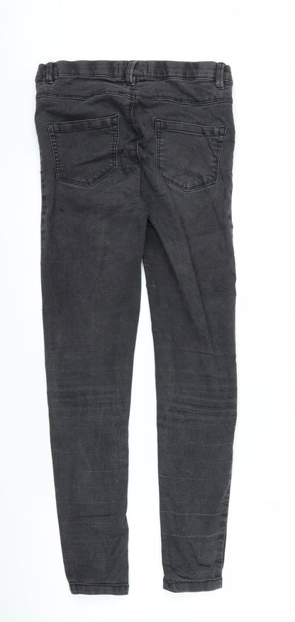 Womens UK Size 8 House Regular Fit Jegging Black Trousers