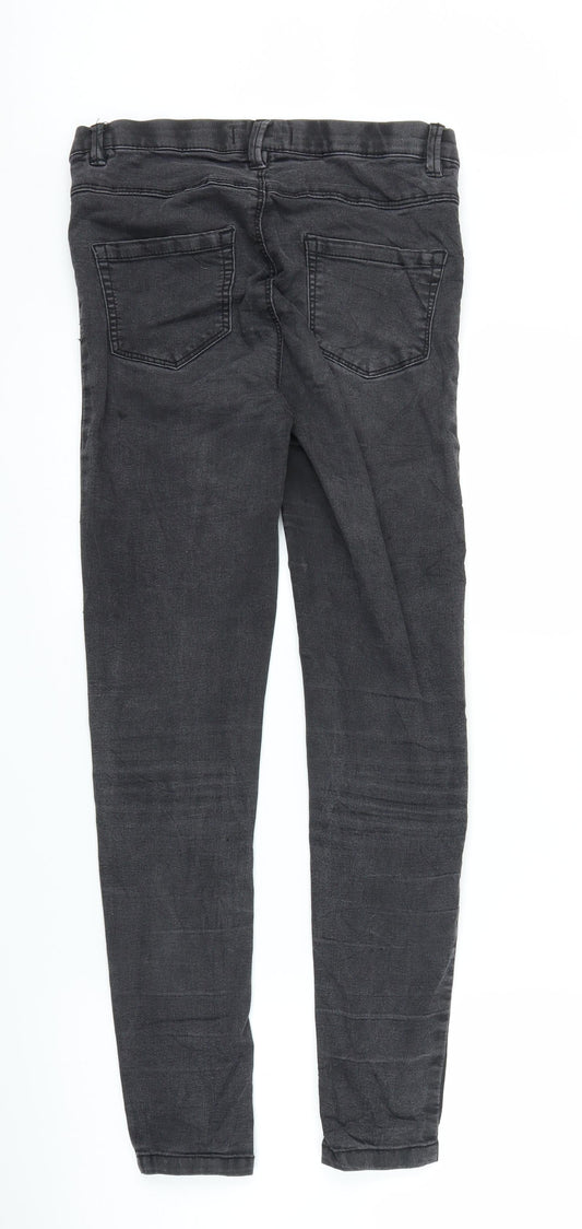 Womens UK Size 8 House Regular Fit Jegging Black Trousers