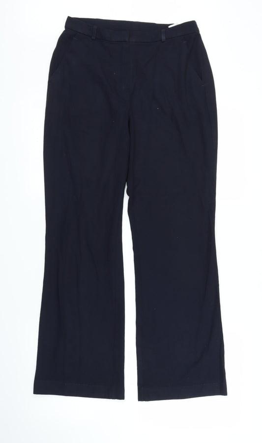 M&S Womens Blue   Trousers  Size 10 L26 in